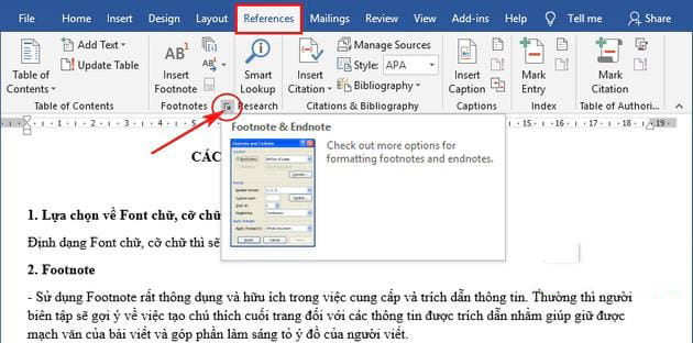 word 2016 endnote format