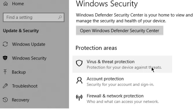 Cách quét Malware trên Windows 10