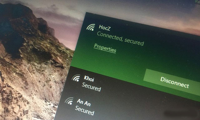 Cách thay đổi mật khẩu wifi đã kết nối trên máy tính win 10 